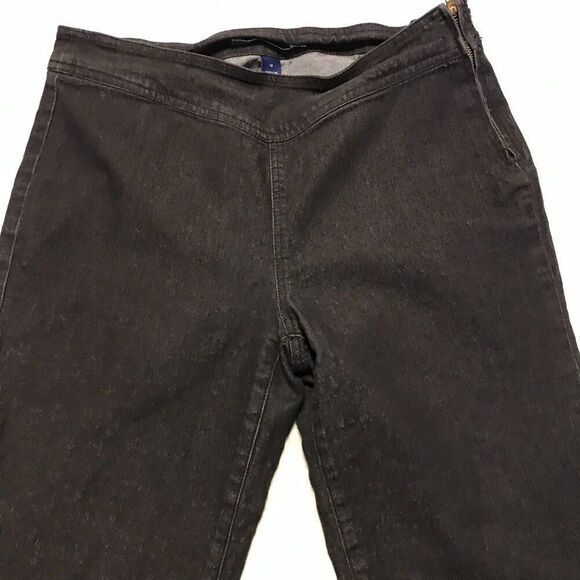 Bandolinoblu pull on W/ side zip black jeans size 10 - Picture 2 of 7